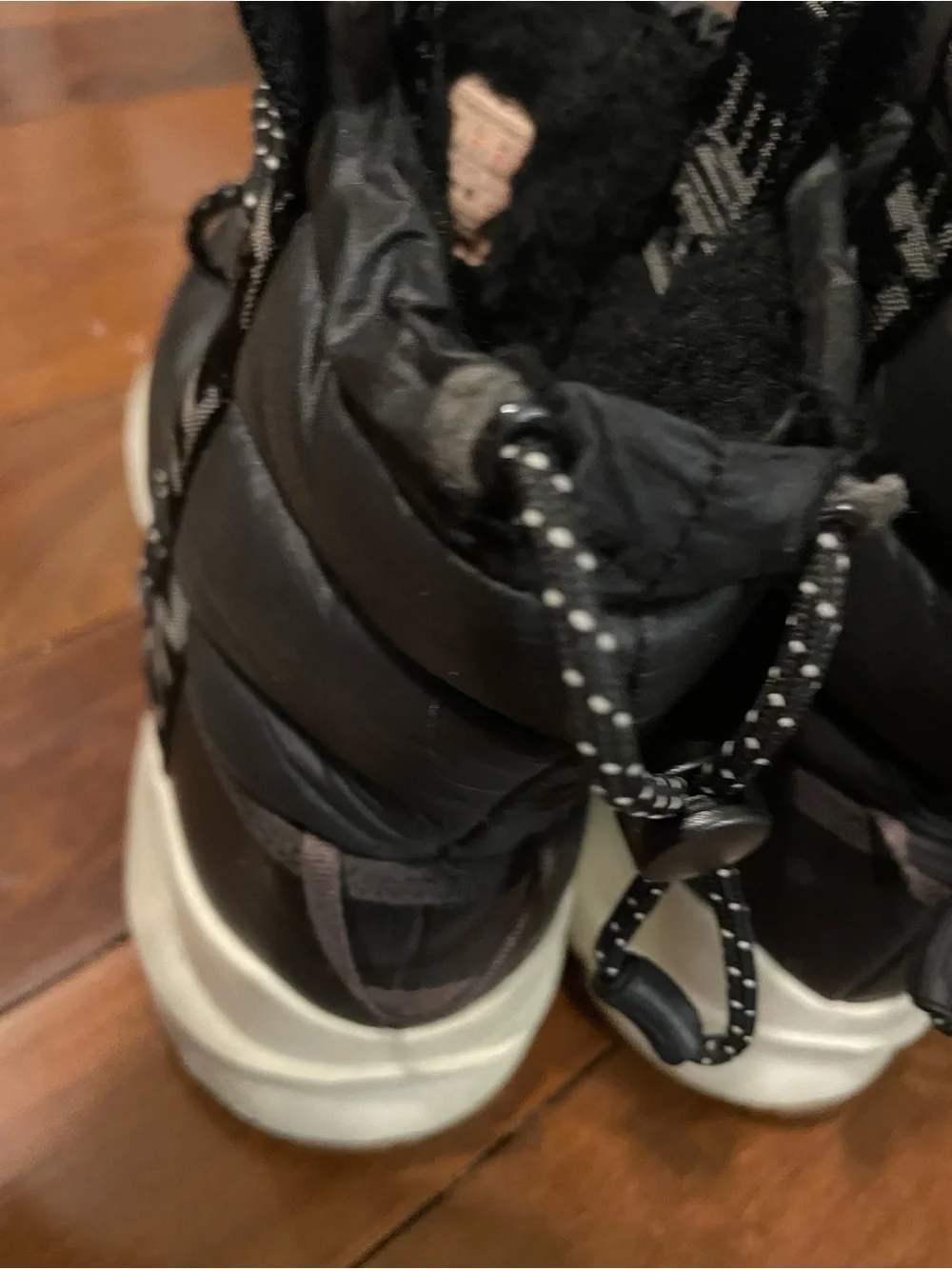 North Face Thermoball lace up winter boots, size 8